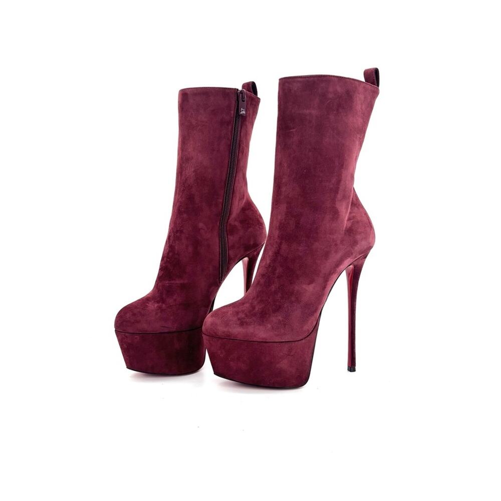 NEW Christian Louboutin Dolly Booty Alta 160 Platform High Heel Boots 37.5
